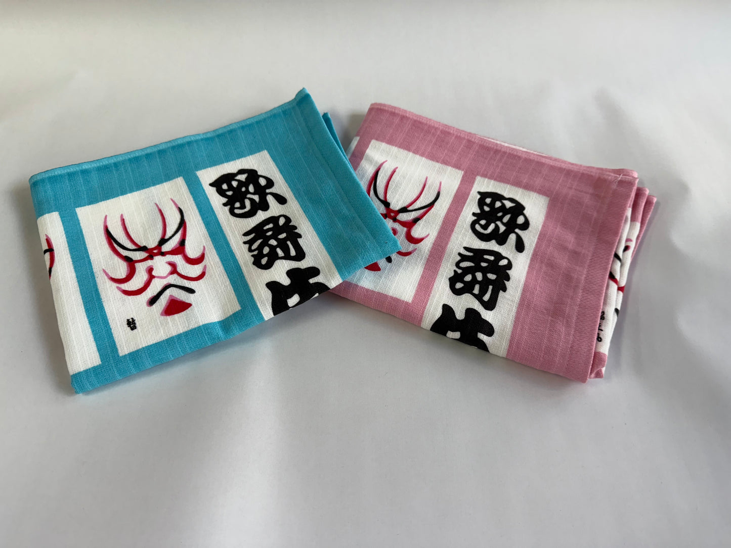 歌舞伎 隈取 蜻蛉文様 手ぬぐい / Kabuki Kumadori Dragonfly Tenugui